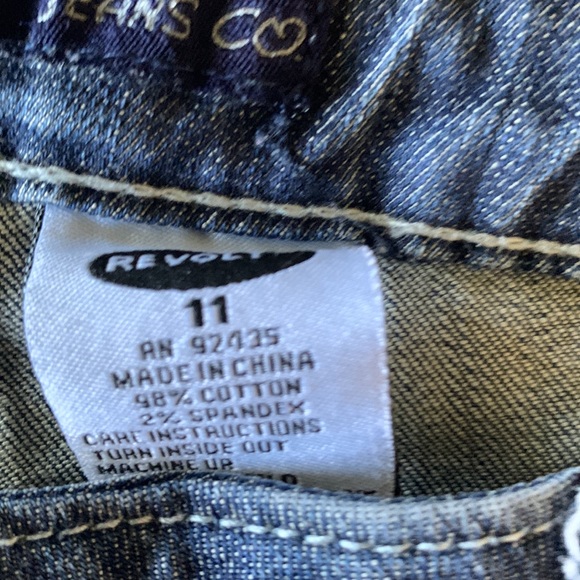 Revolt junior cut jeans size 11 - Picture 4 of 7